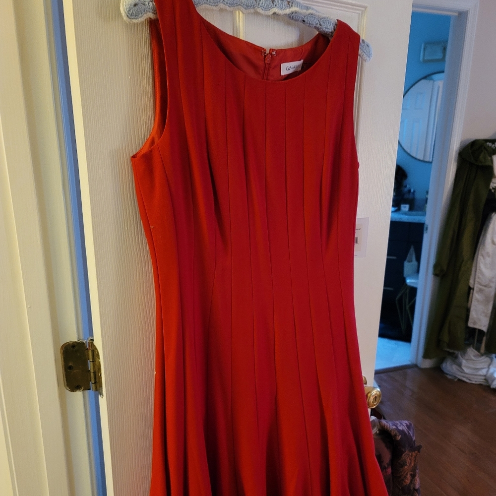 Calvin Klein fit and flare dress